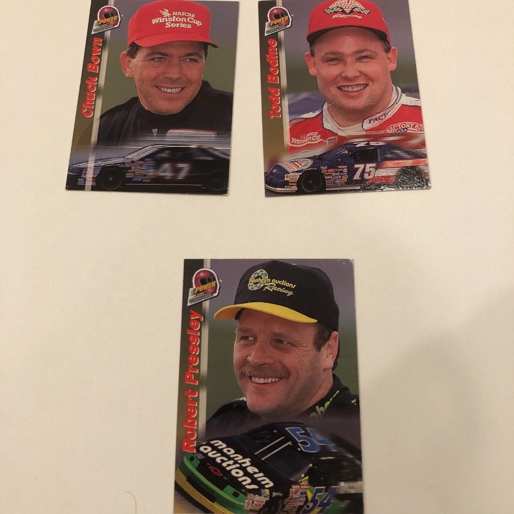 Lot of Three Power Prospects Nascar Trading Cards
